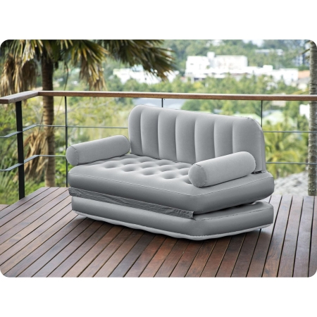 Sofa welurowa z elektryczną pompką, Bestway, 188x152x64 cm