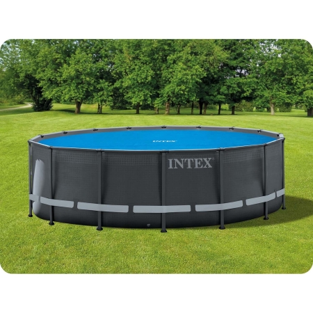 Pokrywa solarna do basenu 488 cm, Intex, niebieski
