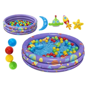 Basenik dmuchany z kulkami dla dzieci, Bestway, 102x25 cm