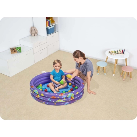 Basenik dmuchany z kulkami dla dzieci, Bestway, 102x25 cm
