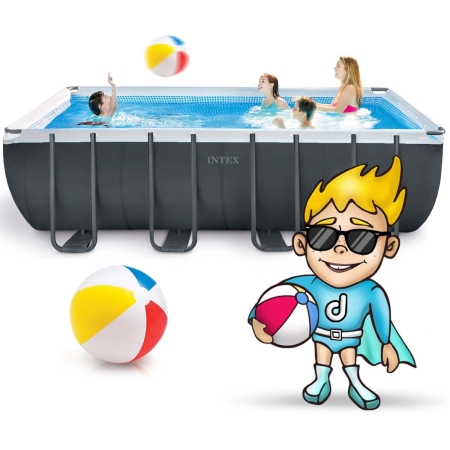 Basen ogrodowy stelażowy, 21w1, Intex, 549x274x132 cm + hulajnoga GRATIS