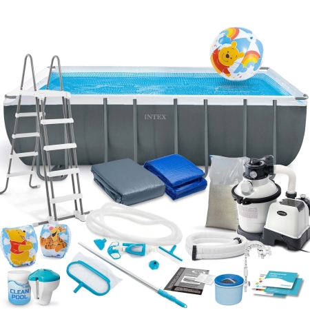 Basen ogrodowy stelażowy, 21w1, Intex, 549x274x132 cm + hulajnoga GRATIS