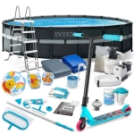 Basen ogrodowy stelażowy, 21w1, Intex, 549x132 cm + hulajnoga GRATIS