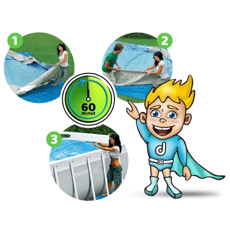 Basen prostokątny, 21w1, Intex, 503x274x122cm + hulajnoga GRATIS