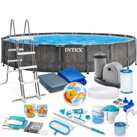 Basen ogrodowy stelażowy, 21w1, Intex, 549x122 cm + hulajnoga GRATIS