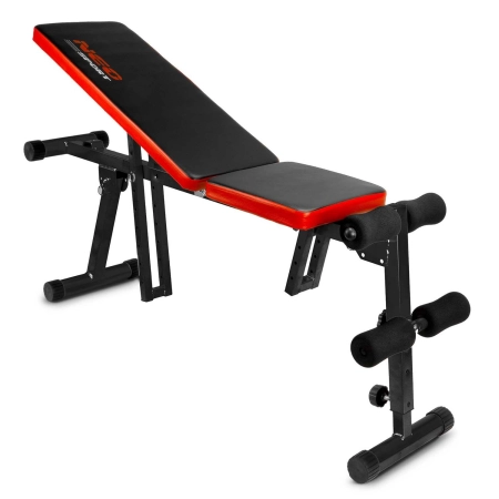 Ławeczka łamana do ćwiczeń, Neo-Sport, 136x34x51 cm, czarny