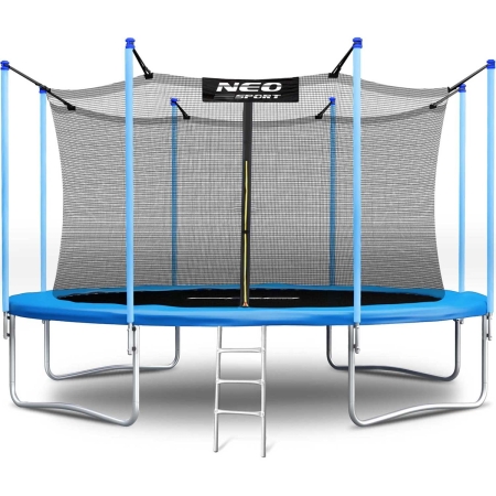 Trampolina ogrodowa, siatka wewnętrzna i drabinka, 15ft, 465 cm