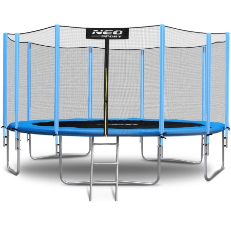 Trampolina ogrodowa, siatka zewnętrzna i drabinka, 15ft, 465 cm