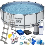 Basen ogrodowy stelażowy, 19w1, Bestway, 488x122 cm