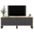 Komoda RTV, loft, NORD, rama, 150x35x53 cm, dąb wotan, grafit, mat