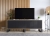 Komoda RTV, NORD, rama, 150x35x53 cm, dąb wotan, czarny, mat