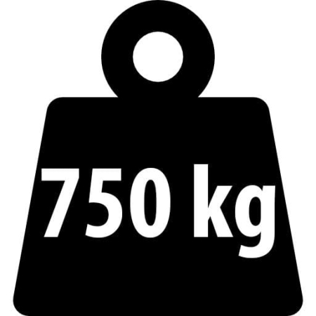 Regał metalowy, magazynowy, Humberg HR-811, 75x30x150 cm, czarny