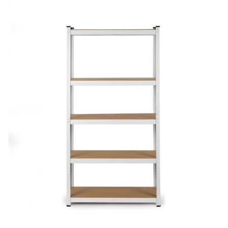 Regał metalowy, magazynowy, Humberg 4847, 90x40x180 cm, biały