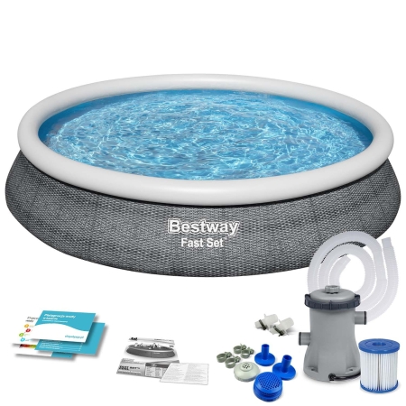 Basen ogrodowy rozporowy, 9w1, Bestway, 457x84 cm