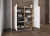 Komoda do salonu, loft, NORD, 113x35x127 cm, dąb wotan, biel, mat