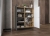 Komoda do salonu, loft, NORD, 113x35x127 cm, dąb wotan, grafit, mat