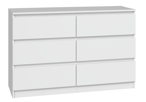 Przejdź do produktu Komoda do sypialni, salonu, M6, 120x30x77cm, biel