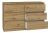 Komoda do sypialni, salonu, M6, 120x30x77cm, dąb artisan