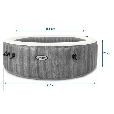 Dmuchane SPA Jacuzzi, 6 os. + akcesoria, Intex, 216x71 cm