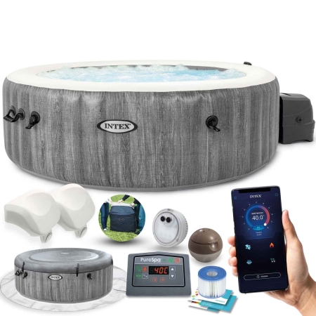 Dmuchane SPA Jacuzzi, 6 os. + akcesoria, Intex, 216x71 cm