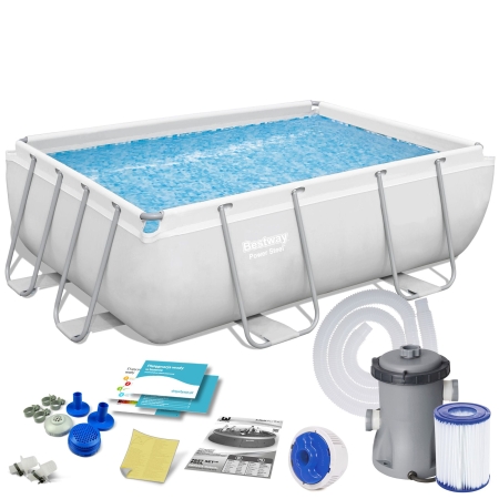 Basen ogrodowy stelażowy, 10w1, Bestway, 282x196x84 cm