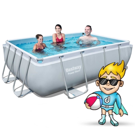 Basen ogrodowy stelażowy, 10w1, Bestway, 282x196x84 cm