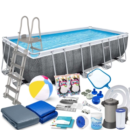 Basen ogrodowy stelażowy, 18w1, Bestway, 549x274x122 cm + hulajnoga GRATIS