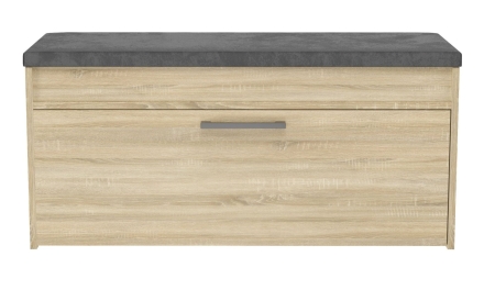 Szafka na buty z siedziskiem, Parma, 100x35x49 cm, dąb sonoma