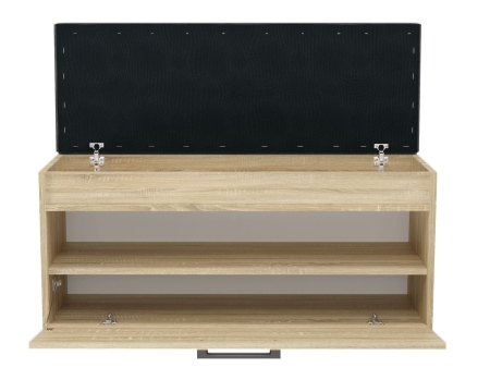 Szafka na buty z siedziskiem, Parma, 100x35x49 cm, dąb sonoma