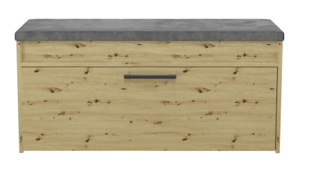 Szafka na buty z siedziskiem, Parma, 100x35x49 cm, dąb artisan