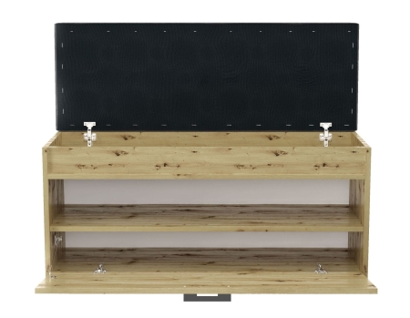 Szafka na buty z siedziskiem, Parma, 100x35x49 cm, dąb artisan