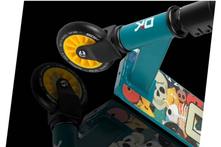 Hulajnoga dwukołowa, wyczynowa, SOKE GO!, żółto-niebieska