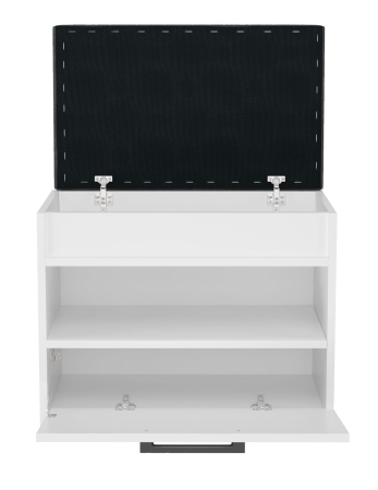 Szafka na buty, siedzisko, Parma Mini, 60x35x49 cm, biała