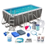 Basen ogrodowy stelażowy, 17w1, Bestway, 412x201x122 cm