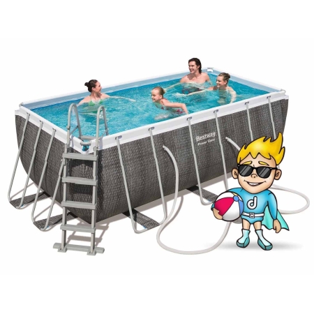 Basen ogrodowy stelażowy, 17w1, Bestway, 412x201x122 cm