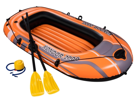 Ponton Hydro-Force Set, wiosła + pompka, Bestway, 188x98 cm