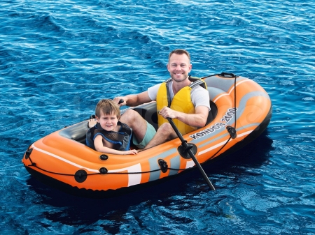 Ponton Hydro-Force Set, wiosła + pompka, Bestway, 188x98 cm