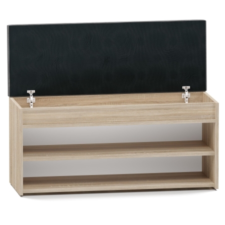 Szafka na buty, siedzisko, Parma 2P, 100x35x49 cm, dąb sonoma