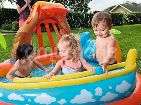 Plac zabaw dmuchany Lava Lagoon, Bestway, 265x265x104 cm