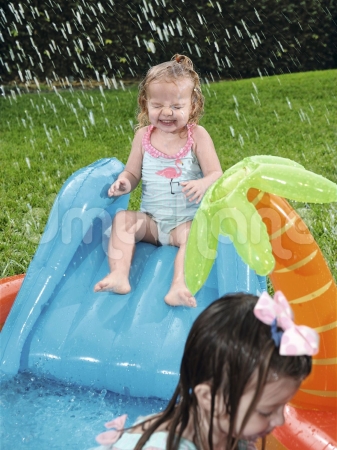 Plac zabaw dmuchany Lava Lagoon, Bestway, 265x265x104 cm