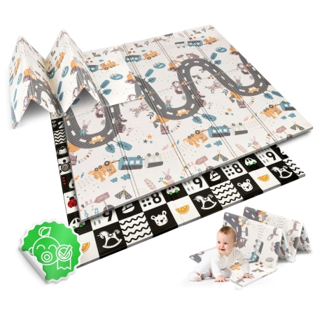 Mata piankowa, składana, Nukido, 200x180 cm, NK-340