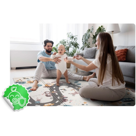 Mata piankowa, składana, Nukido, 200x180 cm, NK-340