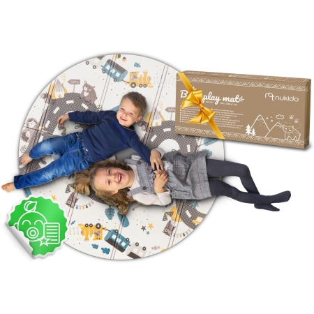 Mata piankowa, składana, Nukido, 200x180 cm, NK-340