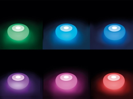 Pływająca dmuchana lampka basenowa, Ottoman Led, Intex, 86x33 cm