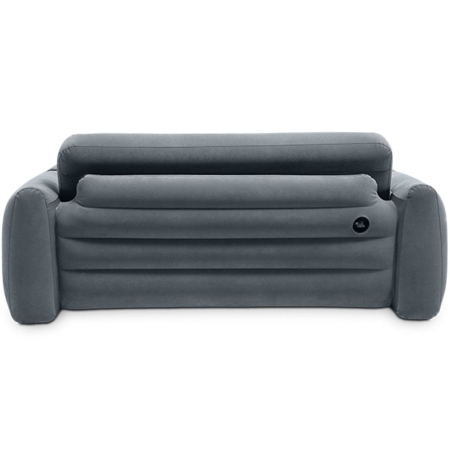 Materac dwuosobowy, sofa, Intex, 224x203x66 cm, czarny