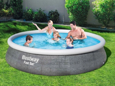 Basen ogrodowy rozporowy, zestaw 9w1, Bestway, 396x84 cm