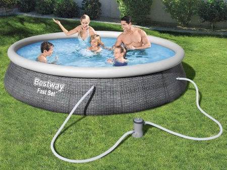 Basen ogrodowy rozporowy, zestaw 9w1, Bestway, 396x84 cm
