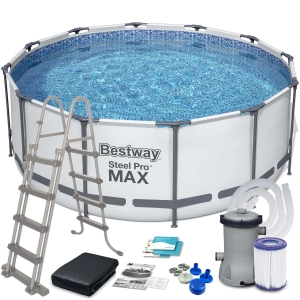 Basen ogrodowy stelażowy, 11w1, Bestway, 396x122 cm