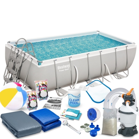 Basen ogrodowy, stelażowy, 18w1, Bestway, 404x201x100 cm