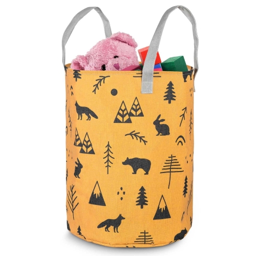 Przejdź do produktu Duży kosz na zabawki, Nukido, pomarańczowy